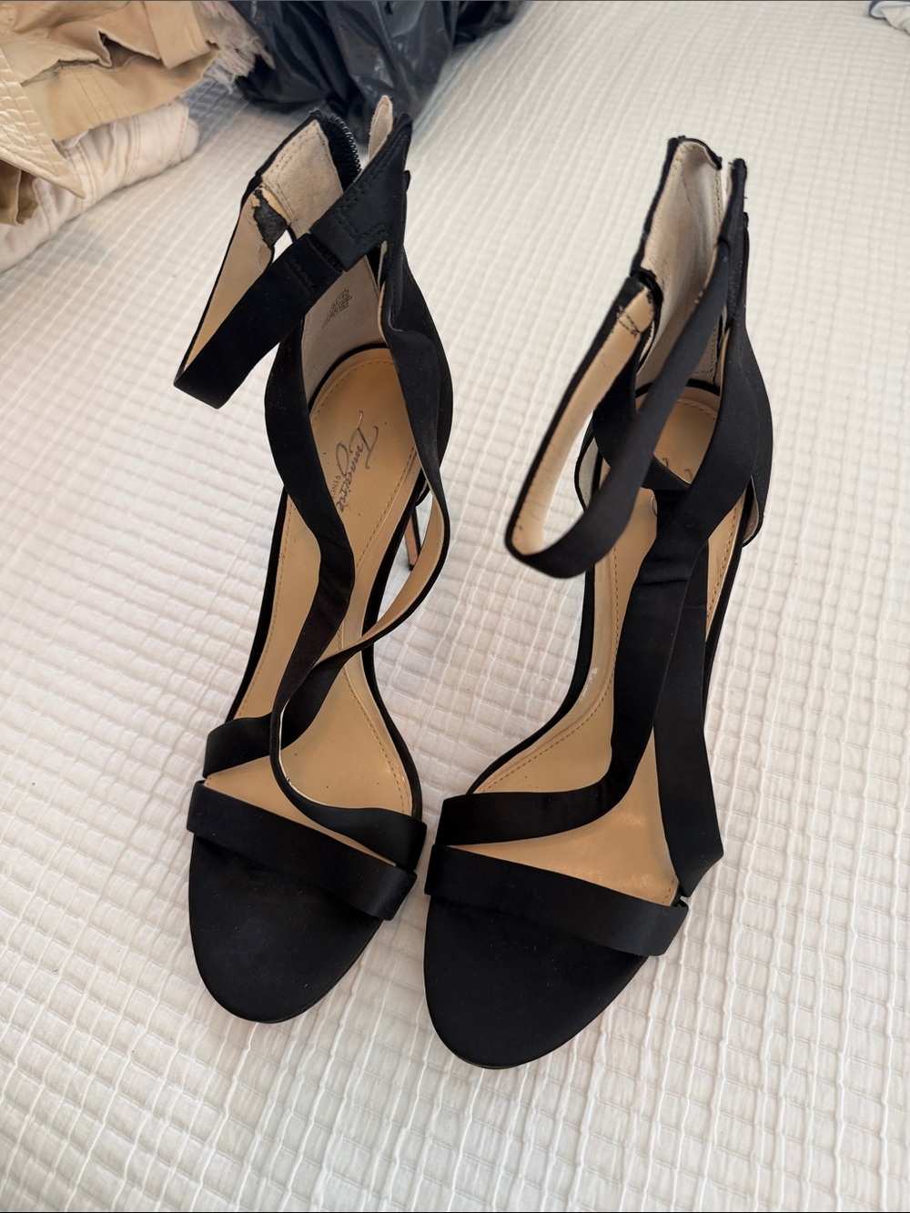 Vince Camuto Black Strappy High Heel Sandals